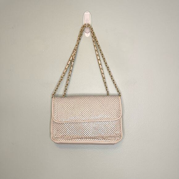 Vintage Whiting and Davis Cream Chain Beaded Bag - Picture 2 of 10